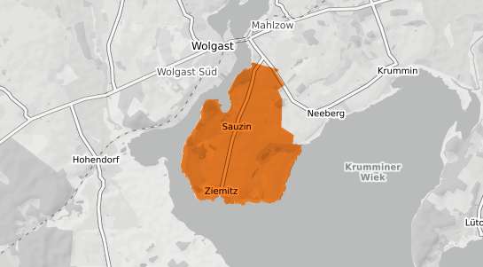 Mietspiegelkarte Sauzin