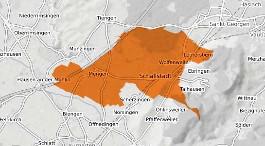 Mietspiegelkarte Schallstadt