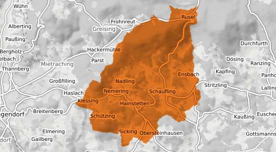 Mietspiegelkarte Schaufling