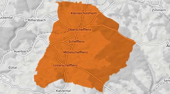 Mietspiegelkarte Schefflenz