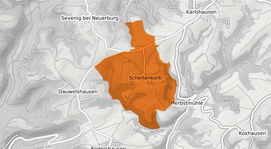 Mietspiegelkarte Scheitenkorb