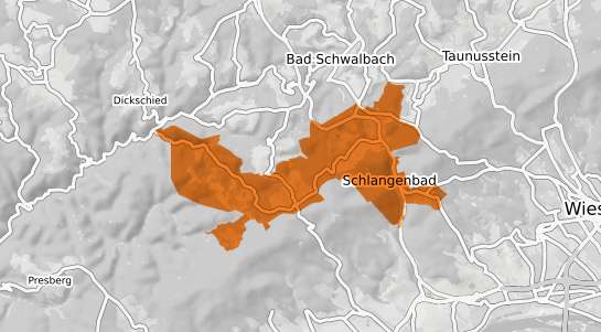 Mietspiegelkarte Schlangenbad Taunus