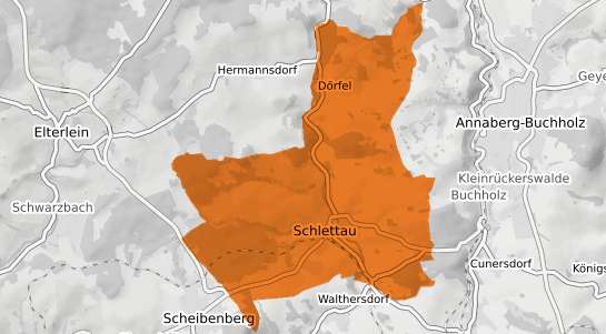 Mietspiegelkarte Schlettau Erzgebirge