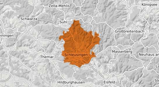 Mietspiegelkarte Schleusingen