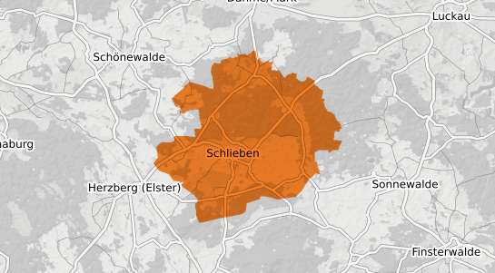 Mietspiegelkarte Schlieben