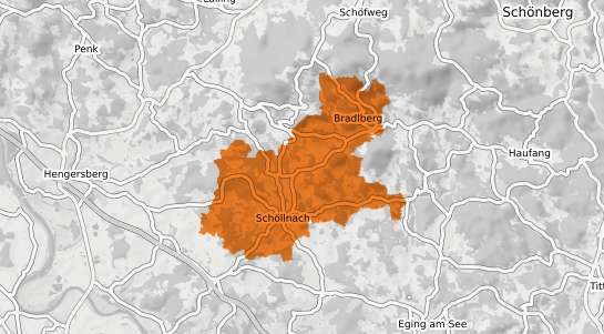 Mietspiegelkarte Sch&ouml;llnach