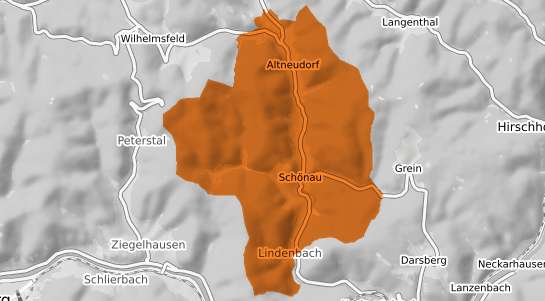 Mietspiegelkarte Schoenau Odenwald