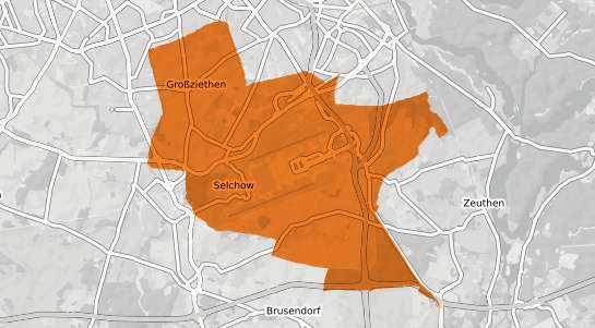 Mietspiegelkarte Schoenefeld b. Berlin