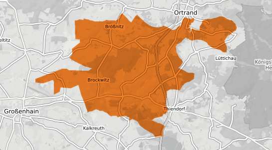 Mietspiegelkarte Sch&ouml;nfeld (Landkreis Mei&szlig;en) b. Grossenhain, Sachsen