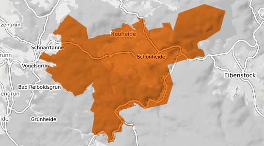 Mietspiegelkarte Schoenheide Erzgebirge