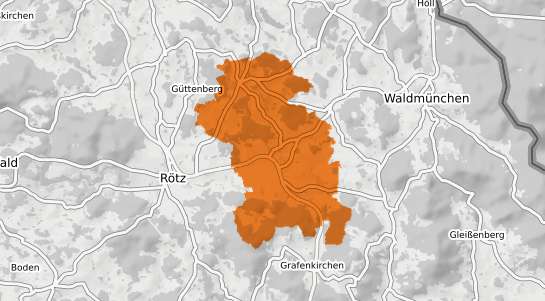 Mietspiegelkarte Sch&ouml;nthal (Oberpfalz) Oberpfalz