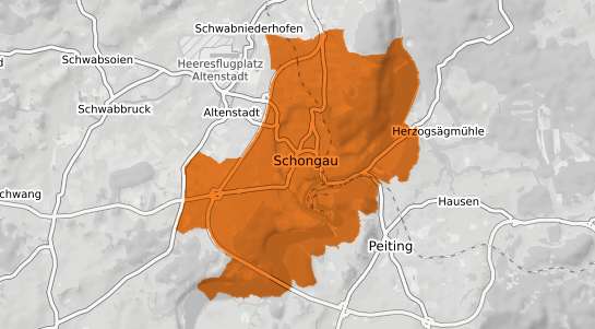 Mietspiegelkarte Schongau