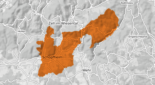 Mietspiegelkarte Schopfheim