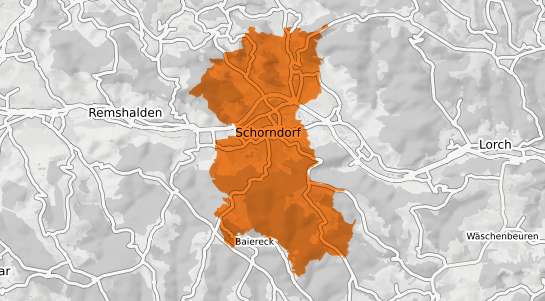 Mietspiegelkarte Schorndorf Wuerttemberg