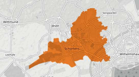 Mietspiegelkarte Schortens