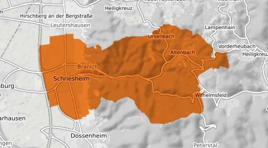 Mietspiegelkarte Schriesheim