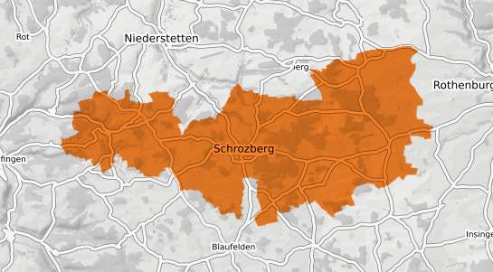 Mietspiegelkarte Schrozberg