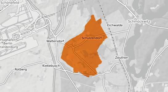 Mietspiegelkarte Schulzendorf b. Eichwalde