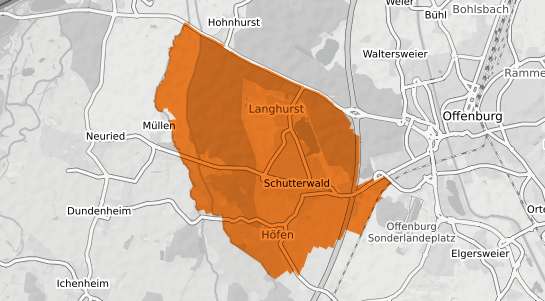 Mietspiegelkarte Schutterwald