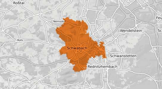 Mietspiegelkarte Schwabach