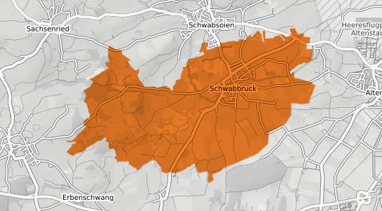 Mietspiegelkarte Schwabbruck im Auerbergland
