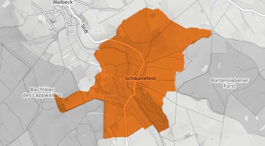 Mietspiegelkarte Schwanefeld