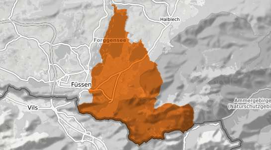 Mietspiegelkarte Schwangau