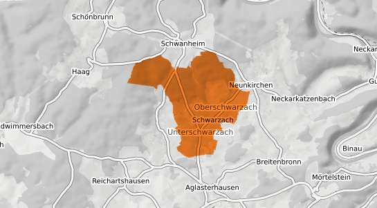 Mietspiegelkarte Schwarzach Odenwald