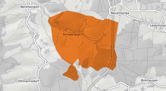 Mietspiegelkarte Schwarzbach b. Ruhland