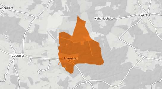 Mietspiegelkarte Schweinitz b. Zerbst