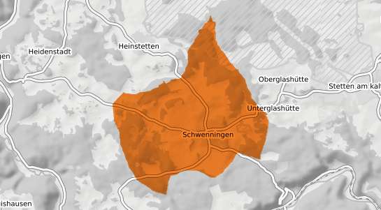 Mietspiegelkarte Schwenningen Kr. Dillingen a.d. Donau