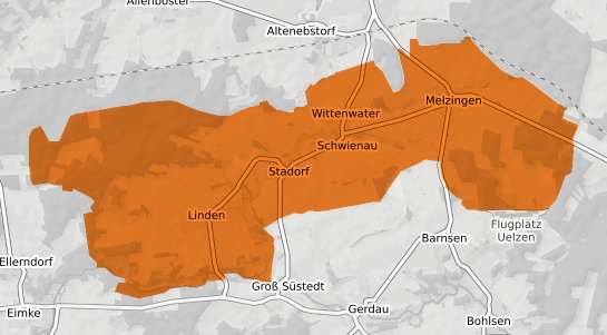 Mietspiegelkarte Schwienau