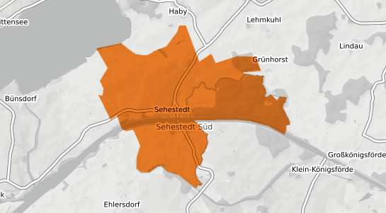 Mietspiegelkarte Sehestedt Eider