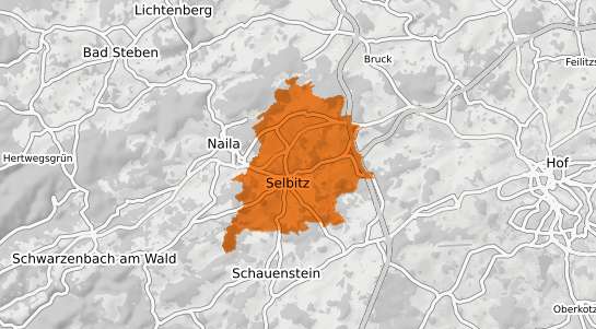 Mietspiegelkarte Selbitz Oberfranken