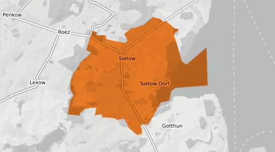 Mietspiegelkarte Sietow