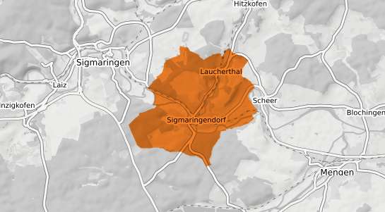 Mietspiegelkarte Sigmaringendorf