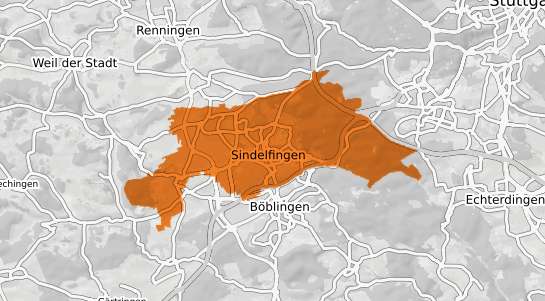 Mietspiegelkarte Sindelfingen