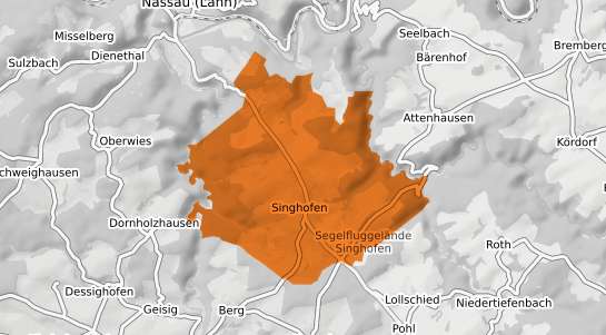 Mietspiegelkarte Singhofen