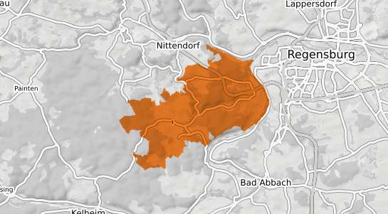 Mietspiegelkarte Sinzing Oberpfalz
