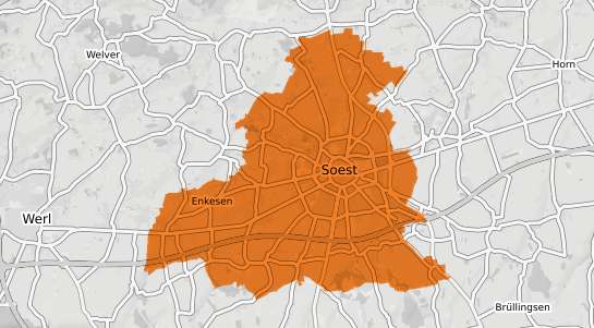 Mietspiegelkarte Soest Westfalen