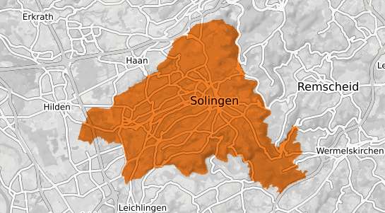 Mietspiegelkarte Solingen
