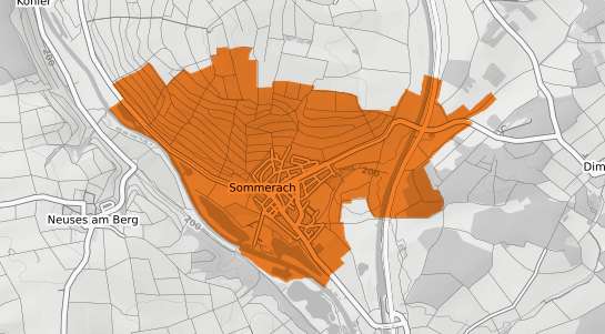 Mietspiegelkarte Sommerach