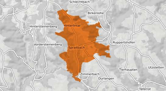 Mietspiegelkarte Spraitbach