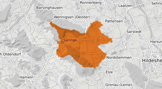 Mietspiegelkarte Springe Deister