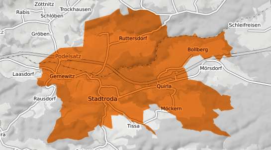 Mietspiegelkarte Stadtroda