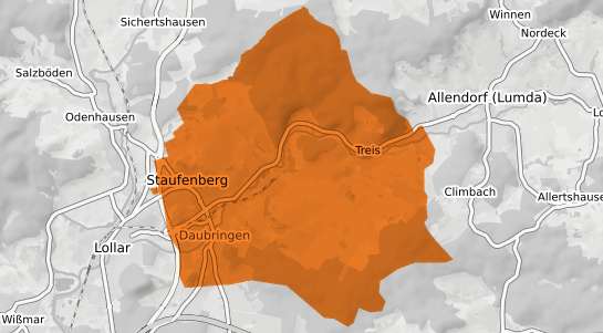 Mietspiegelkarte Staufenberg Niedersachsen