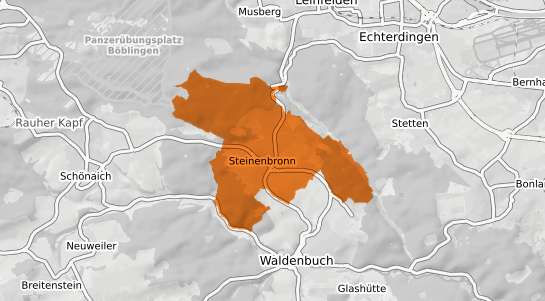 Mietspiegelkarte Steinenbronn Wuerttemberg