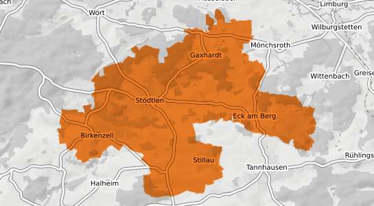 Mietspiegelkarte St&ouml;dtlen