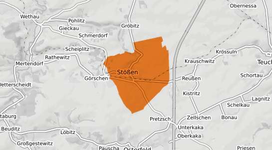 Mietspiegelkarte Stößen