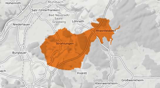 Mietspiegelkarte Strahlungen